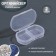 Organizer with a lid of 2 sectric 5.7*3.5*1.3 cm transparent packet nakl QF
