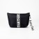Cosmetic bag with lightning, black/beige color