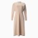 Dress female knitwear minku: Basic line beige color, rr 42