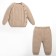 Knitted crumb set "Cute" growth 86-92 cm, beige color