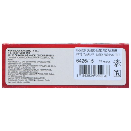 Eraser-whipper for shading Koh-I-Noor 6426/15 Super Extra Soft, in the box, red-3