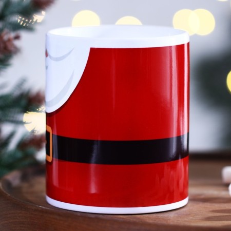 Ceramic mug "Santa", 320 ml, white color-2