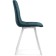 Stool on a metal frame chilli metal/velor, white/green 43.5x50x87.5 cm