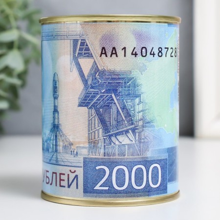 Pigging bank Metal "Two thousand rubles"-2