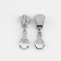 Automatic castle for lightning "Tractor", No. 8, decorative, 10 pcs, Nickel color