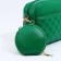 Bag Cross-Bodi with a zipper, green color
