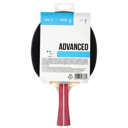 Boshika Advanced 2*table tennis racket, for lovers, Double Fish 815 1.5 mm lining, conical handle-11
