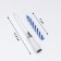 Candles for the cake "Bright strip", 7 cm, set (3 twisted and musical)