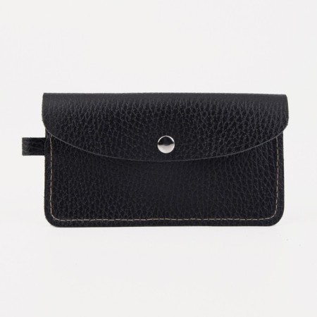 Key on the button, length 13.5 cm, ring, black color