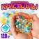 Crystals are plastic decorative, set of 120 g, size 1 pc. - 1 × 1.2 cm, color mix