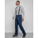 Semi-combinezone ski insulated male winter, size 48, dark blue color