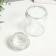 Bank for candles glass with a lid is transparent 11x6.8x6.8 cm
