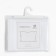 Pillowcase "Ethel" 70x70cm, white color, Straip-Satin, 136g/m2