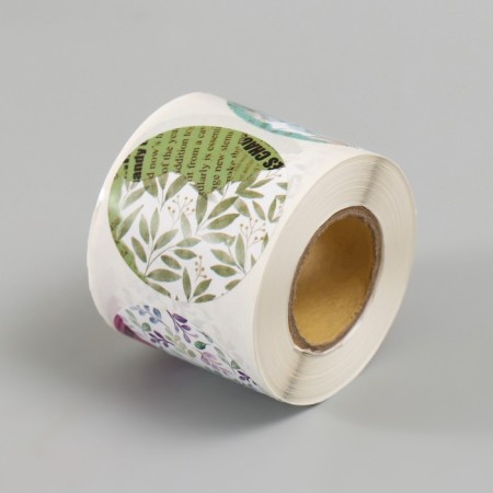 Stick Paper "Leaves and magazines" d = 3.8 cm 252 pcs in the roll-6