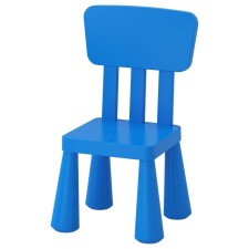 Children's chair mammute, for home and street, blue