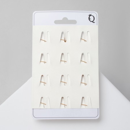 Brooch "Butterfly" Tenderness, white color in gold (indivisible packing 12 pcs., Price per pcs.)-4