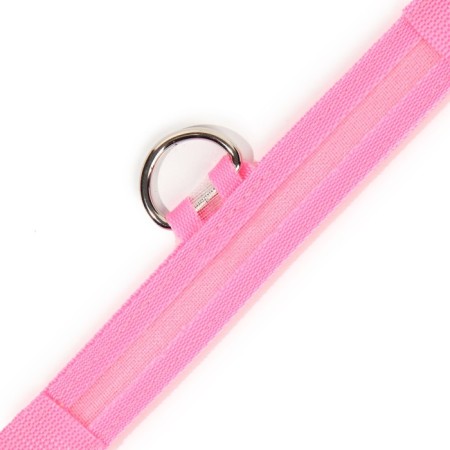 Collar with backlight size S, Osh 35-43 x 2.5 cm, 3 glow modes Pink-8