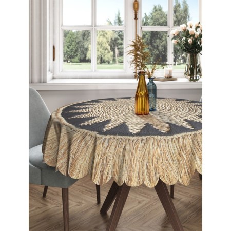 The tablecloth "Sunny bedspread", Round, Saten, D = 150 cm