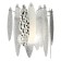 Sconces st. SL1224.101.02. Lastra. 2x60 watts, E14, 24x36 cm, chromium color