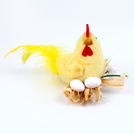 Soft toy "Chicken in the nest", 7 cm, color mix