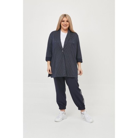 Female trousers, size 56, blue color-1