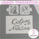 A set of plastic stencils "Wedding", 3 pcs