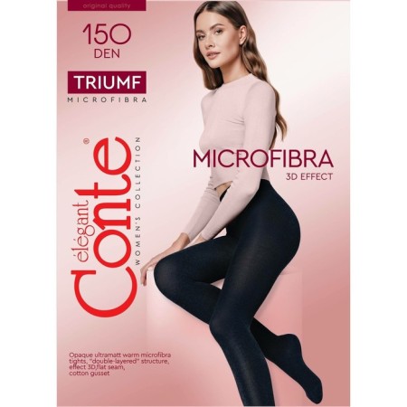 Women's tights Triumf, size 2, color Nero-3