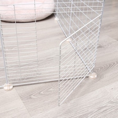 The aviary 24 Metallic sections, 210 x 210 x 35 cm, (link 35 x 35 cm), white-5