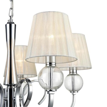 PERCY chandelier, 7x40W E14, chromium color-2