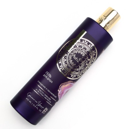 Shower gel with lavender butter and lemon balm extract, purification and update, 410 ml, Ural Lab-10