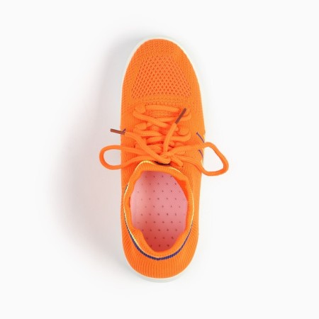 Baby sneakers, orange color/stripes, size 34-3