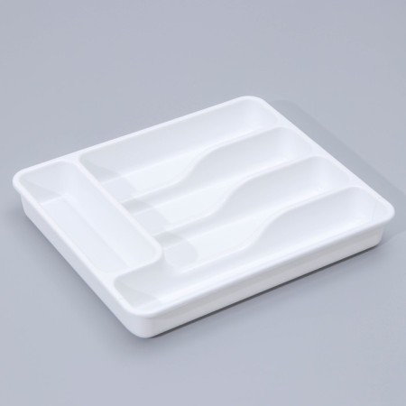 Tray for cutting devices sliding, white color-4