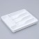 Tray for cutting devices sliding, white color