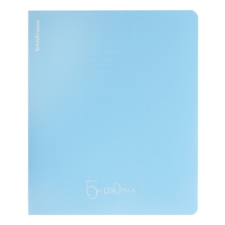 Subject notebook, 48 sheets, cell, biology, Erichkrause "Pastel", plastic cover silk-screen covers, Blok OFSET 100%, info block, mix-1