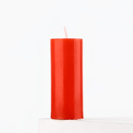 Aromatic candle column "Time for bright moments", the aroma of strawberries, 3 x 7.5 cm.-1