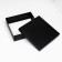 The box is folding, cover is, black, 30 x 30 x 8 cm