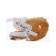 Nylon disin again with a fleece lining, adjustable size, white