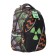 Youth backpack 40 x 30 x 16 cm, with an ergonomic back, with a luminous element of optical-fiber threads, Seventeen, Optical Fiber