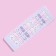 Follow nails, 24 pcs, with adhesive plates, almond shape, white/pink/lilac color