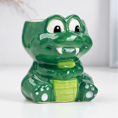 Kashpo "Crocodile Dino" 7x7x9cm-1
