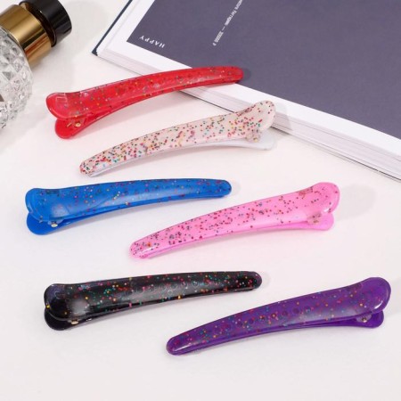 Hair clip "Cosmos" sparkles, 9.5 cm, mix-2