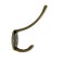 Furniture tundra hook TKD014, two -rod, bronze, 200 pcs
