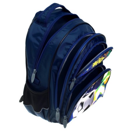School backpack, 36 x 23 x 13 cm, ergonomic back, calligrata p "Football"-15