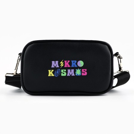 Children's bag Mikro Kosmos, artificial leather, black 18x6x11 cm-1