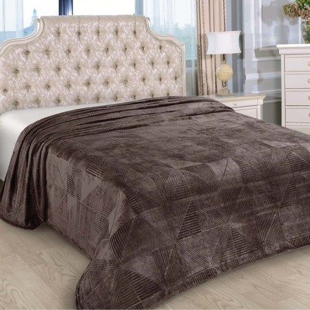 Domino plaid 150x205cm, Velsoft 250g/m, PE100%