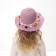 Hat with bombs for Minaku girl, purple color, size 50