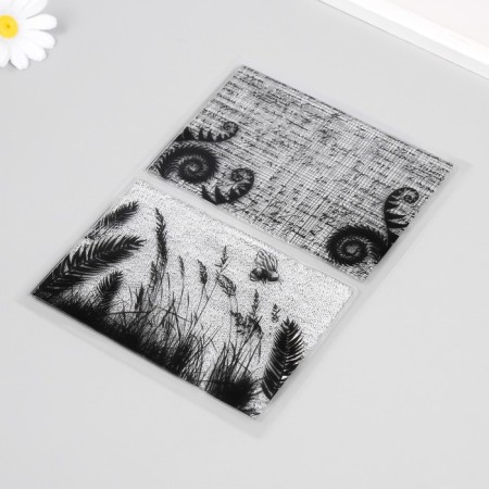 Stamp for creativity "Letters/Wasp in the Field" 15x21x0.3 cm-1
