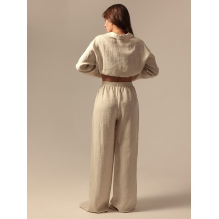 Women's suit (shirt and trousers) SL Home p. S, milk-5