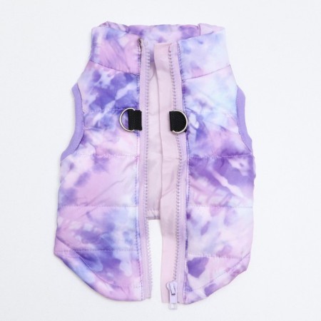 Dogs for dogs with a zipper "Amethyst", size S, lilac (DS 20, Osh 28, OG 39 cm)-5