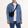 Slong bag from textiles, black color